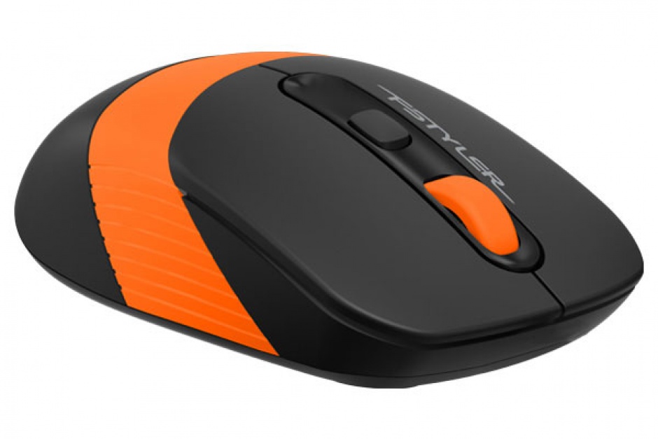 Imagine Mouse wireless Gaming optic A4Tech Fstyler Negru/Orange, FG10 Orange (include timbru verde 0.1 lei)